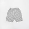 Remi Grid Linen Shorts lekókko 